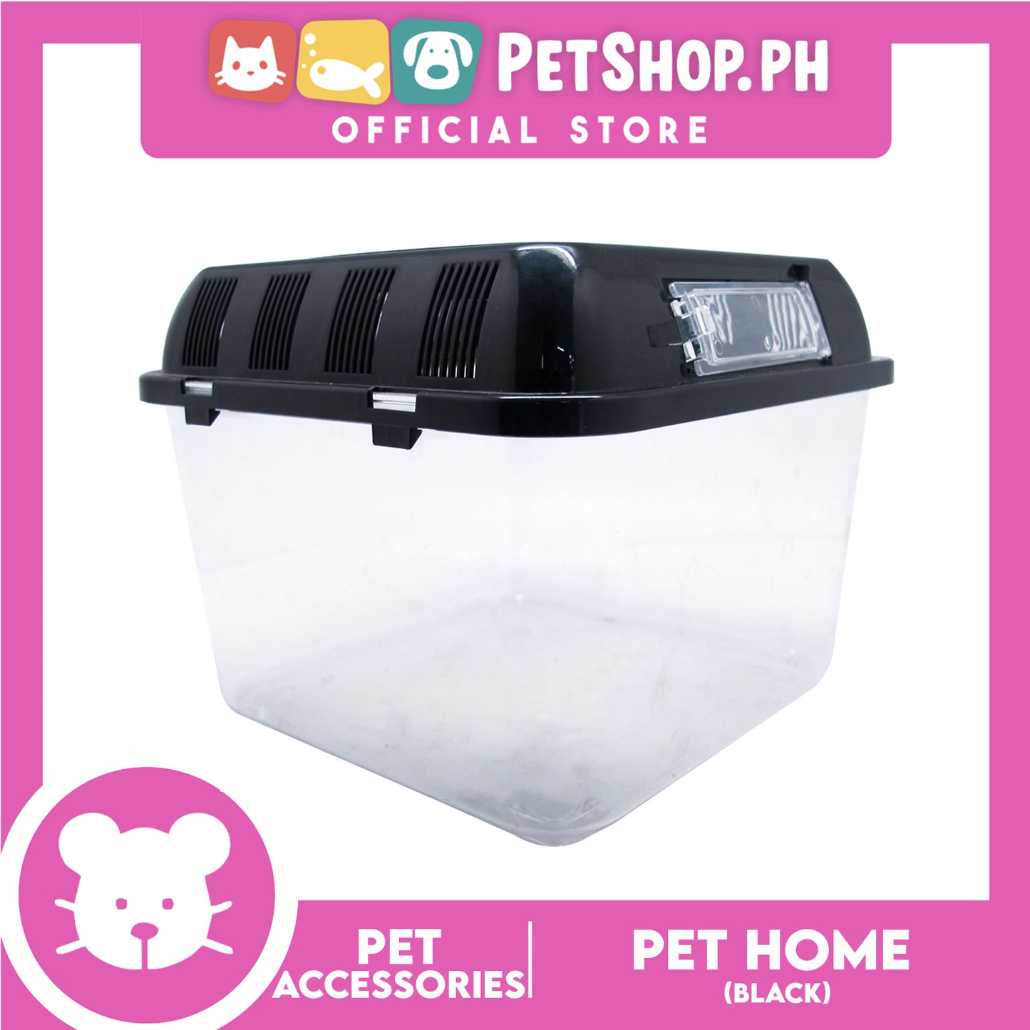 Square Pethome Black