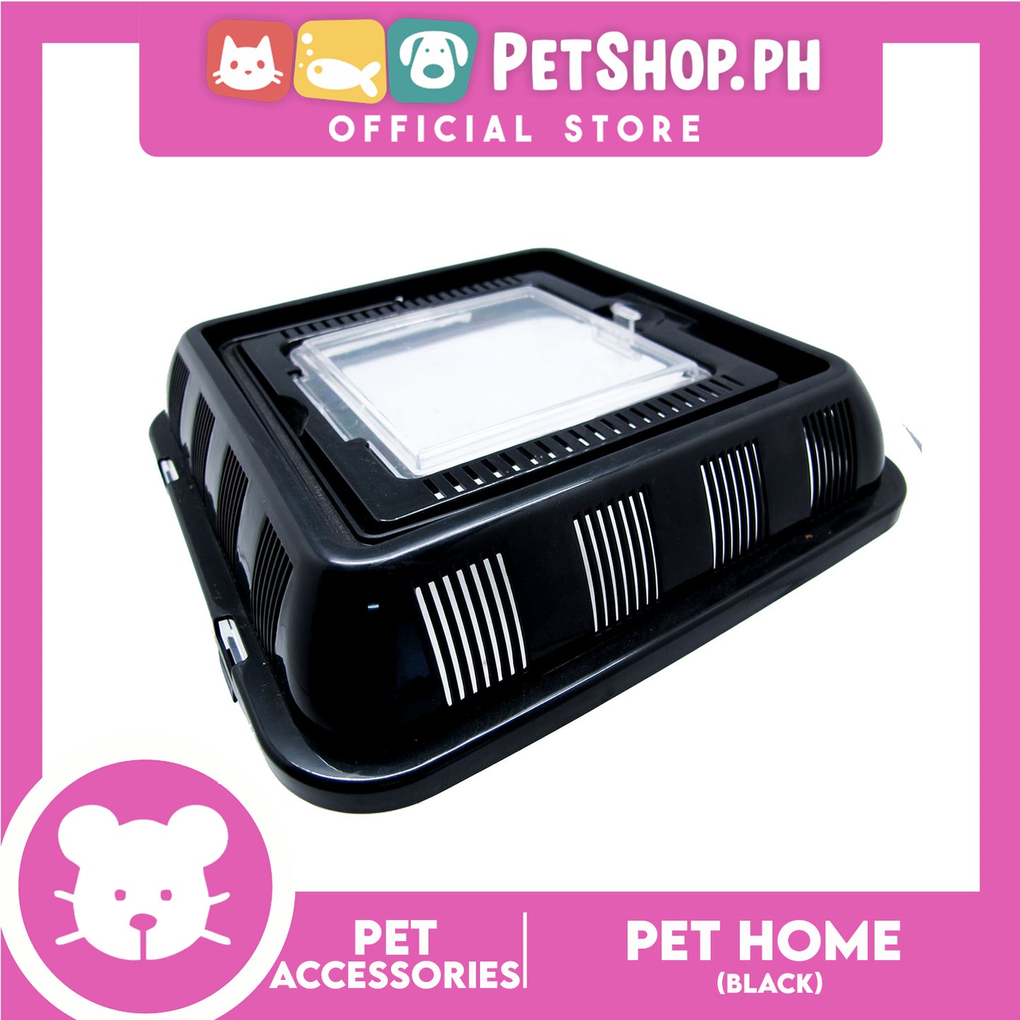 Square Pethome Black