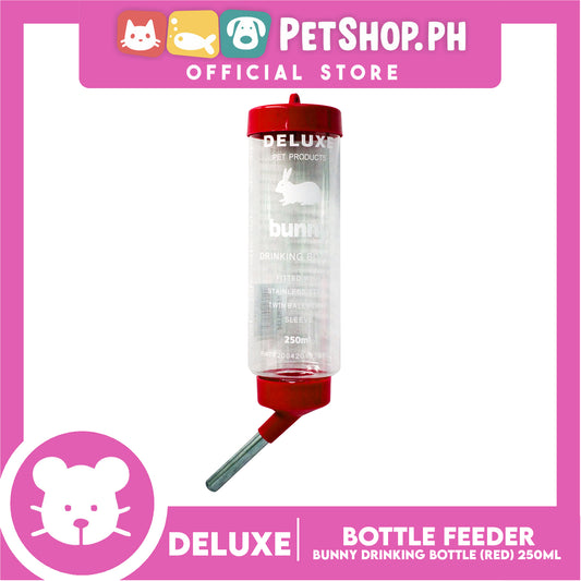 Deluxe Bunny Drinking Bottle Red 250ml
