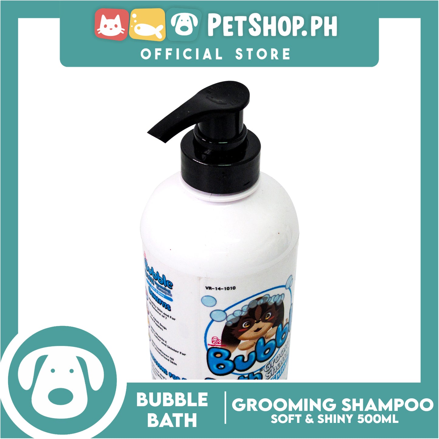 Bubble Bath Grooming Shampoo 500ml (Soft and Shiny) Dog Shampoo