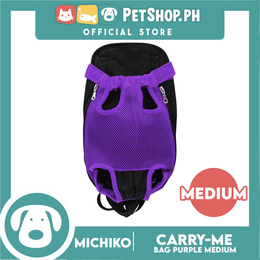 Michiko Carry Me Pet Bag Carrier Purple Medium