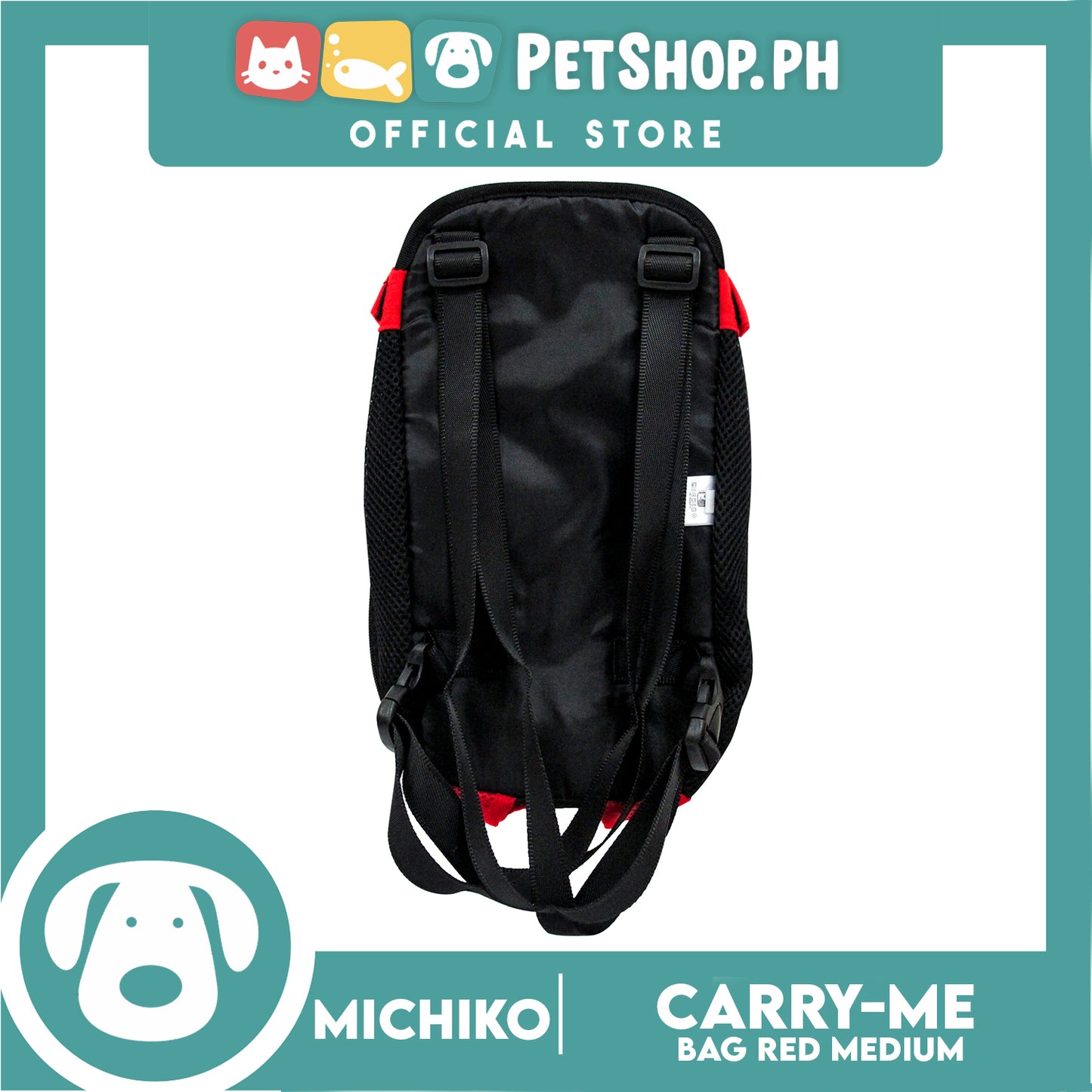 Michiko Carry Me Pet Bag Carrier Red (Medium)