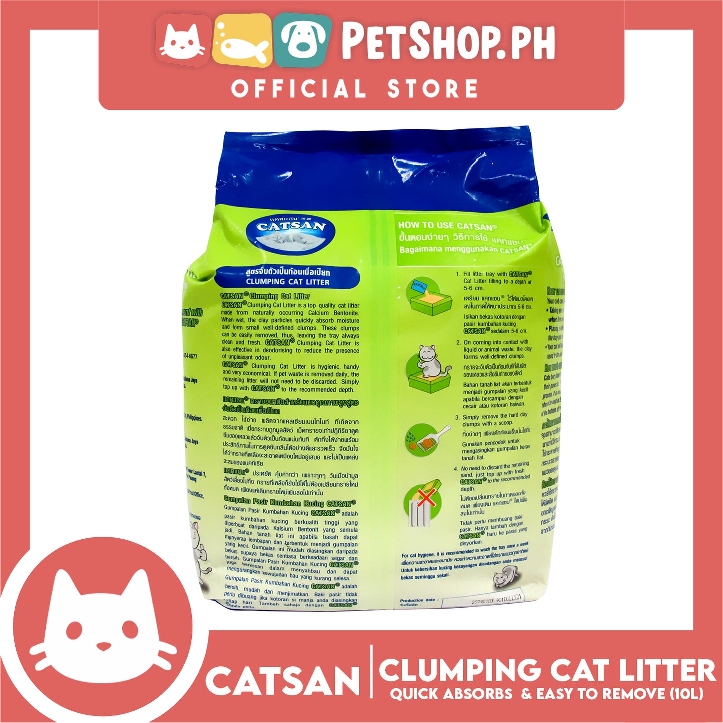 Catsan Clumping 10L