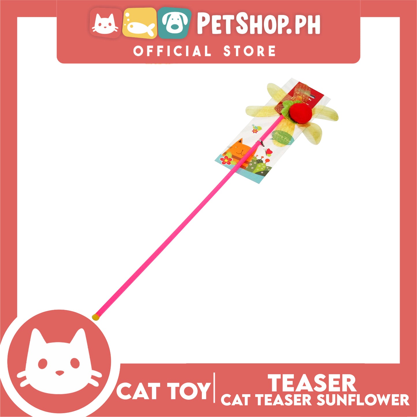 Amy Carol Cat Teaser Sun Flower AT3611