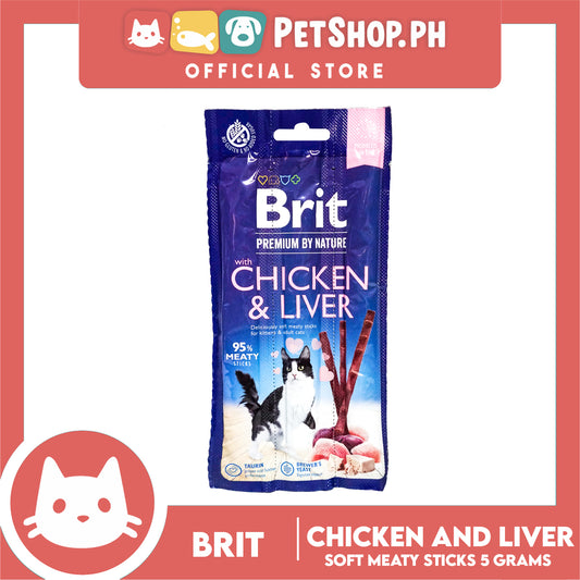 Brit Premium by Nature Chicken and Liver Sticks 15g Cat Treats