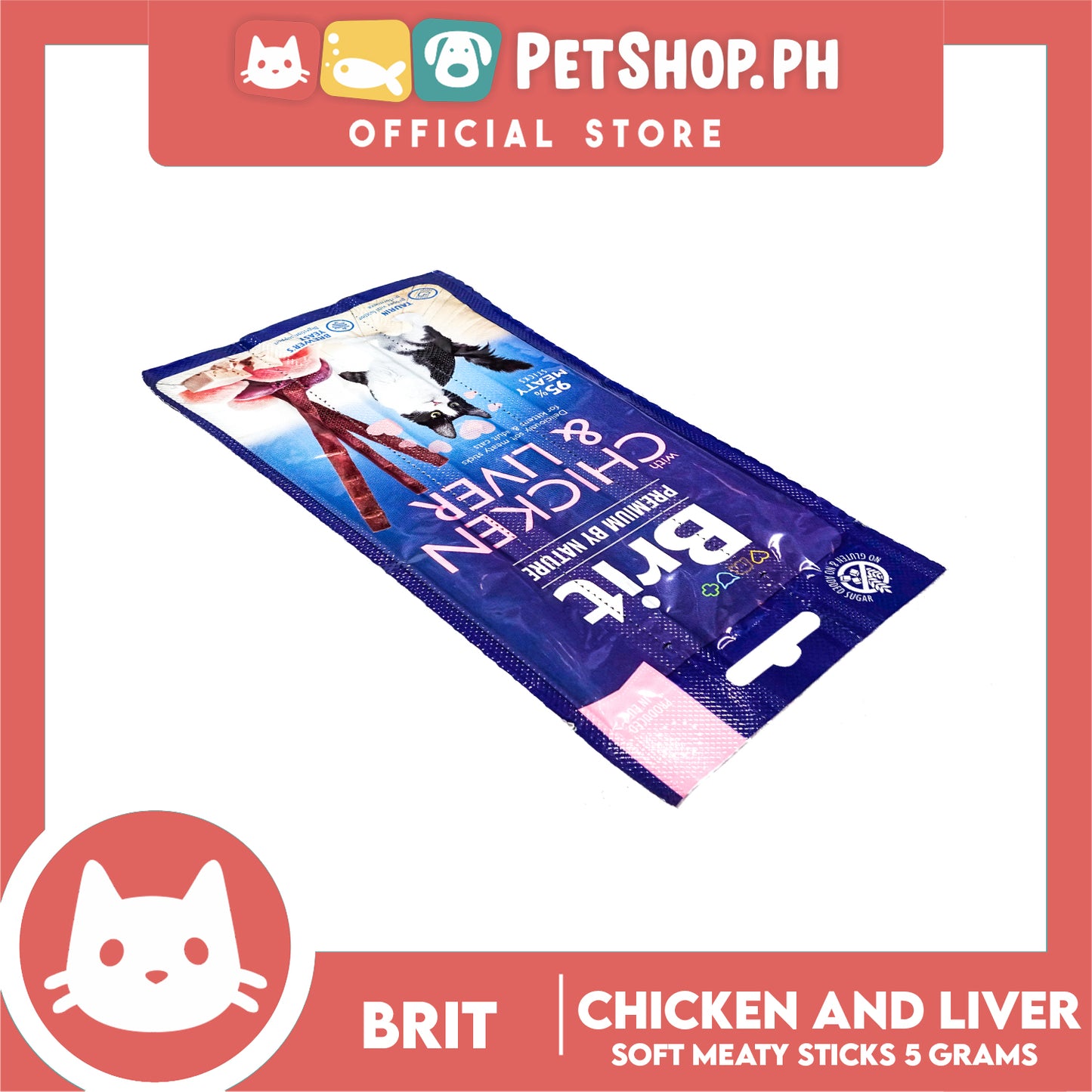 Brit Premium by Nature Chicken and Liver Sticks 15g Cat Treats