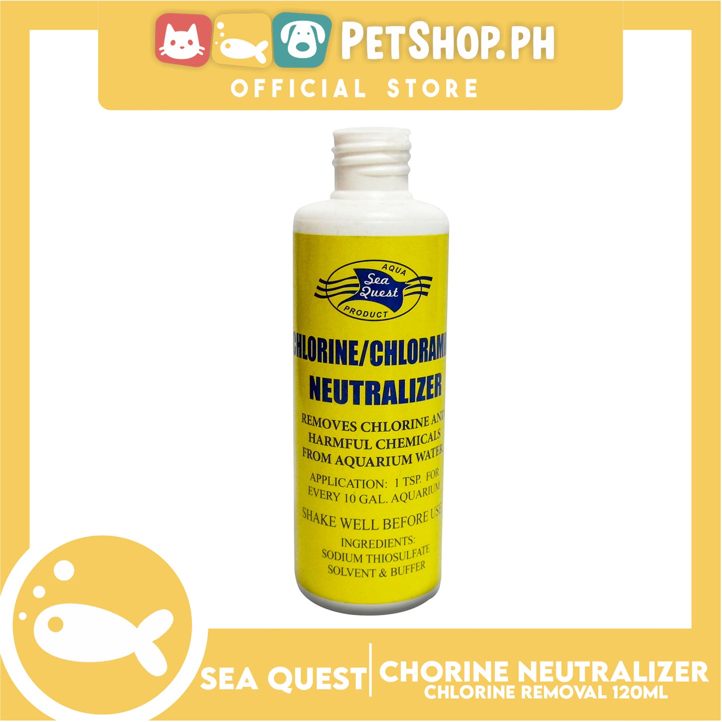 Sea Quest Chlorine/Chloramine Neutralizer 120ml