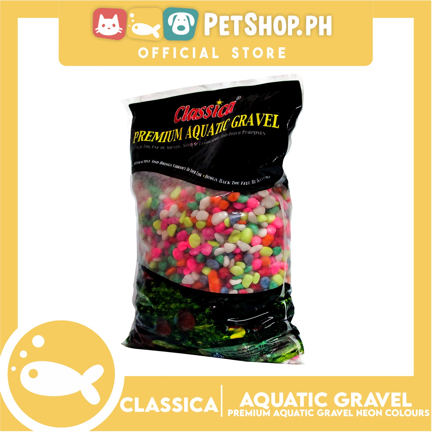 Classica Premium Aquatic Gravel Neon