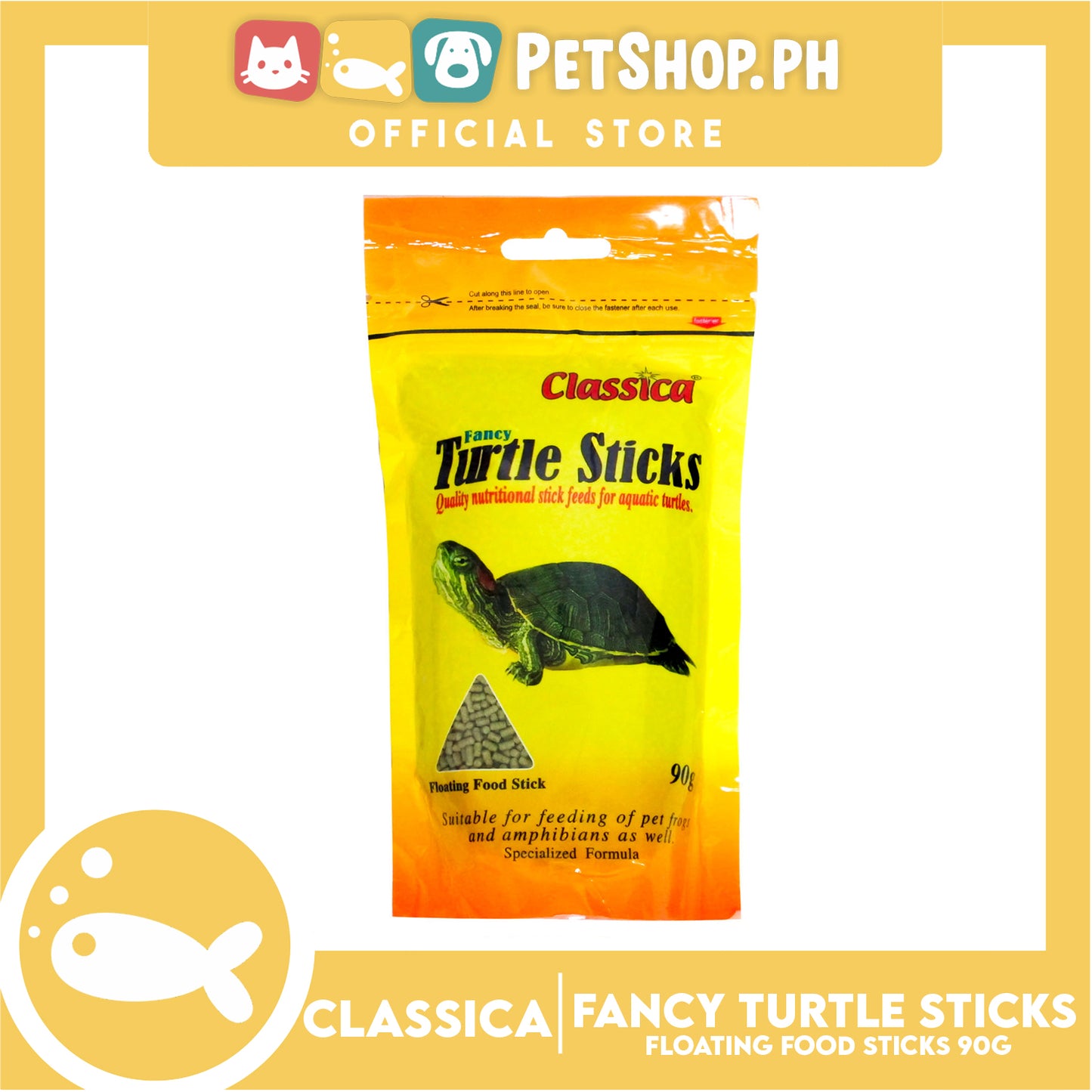 Classica Fancy Turtle Sticks 90g