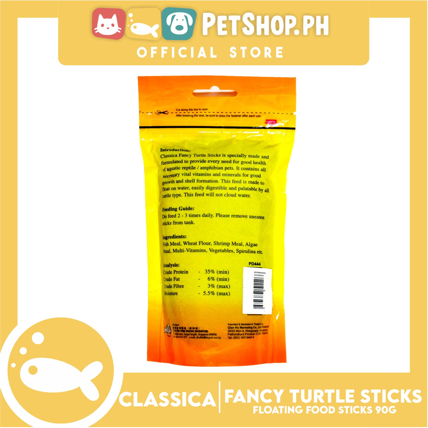 Classica Fancy Turtle Sticks 90g
