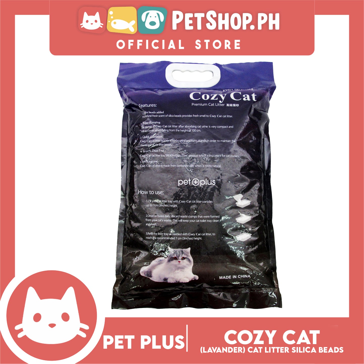 Cozy Cat Sand Lavender 5L