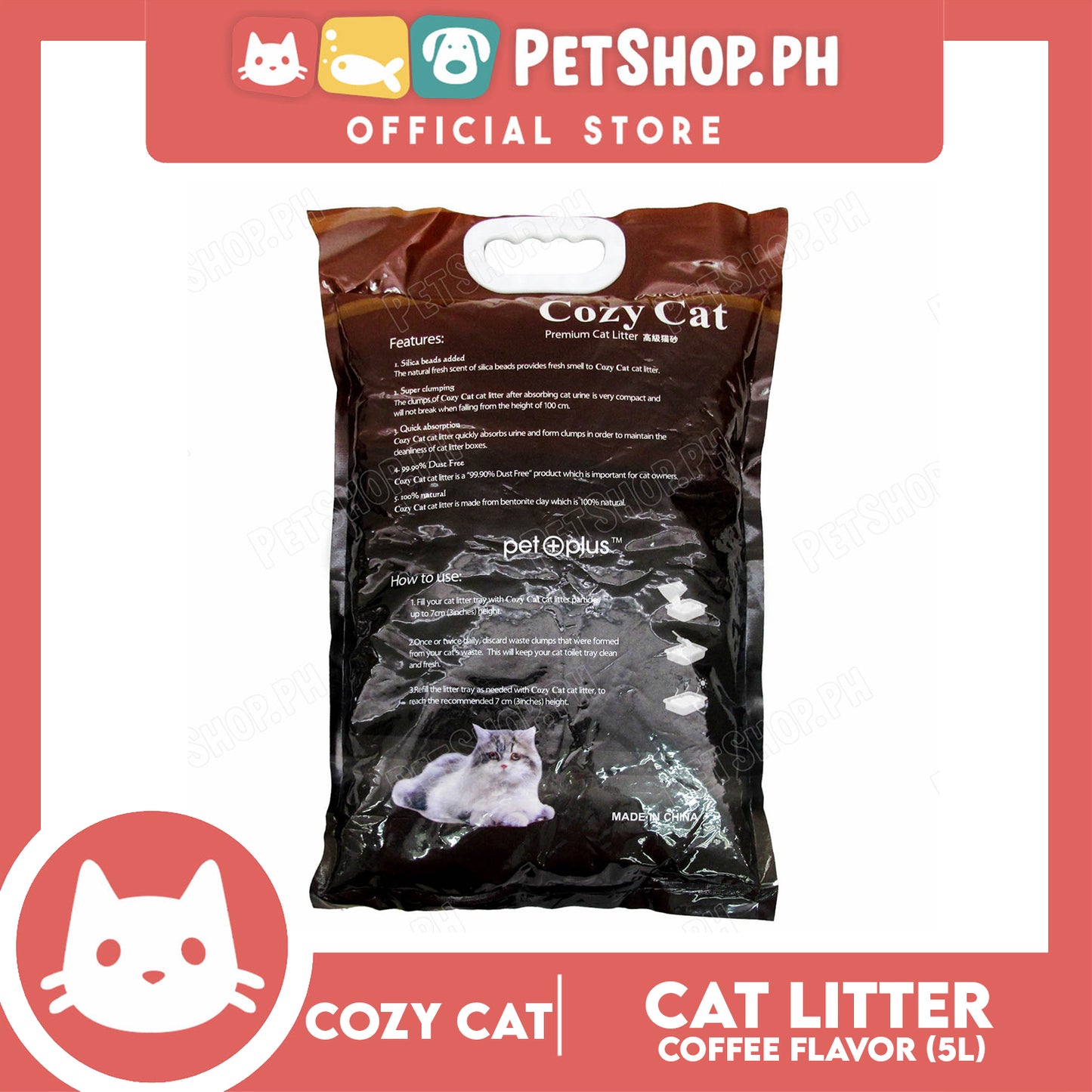 Cozy Cat Sand Coffee 5L