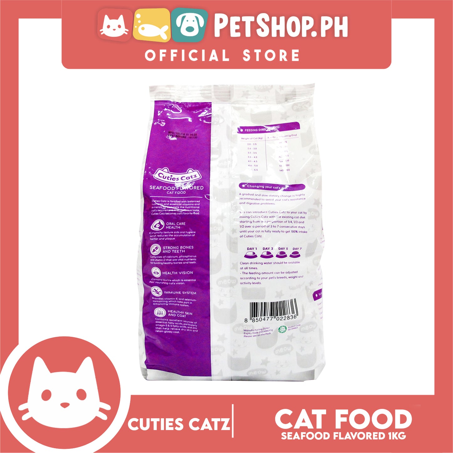 Cuties Catz Seafood Flavored 1kg