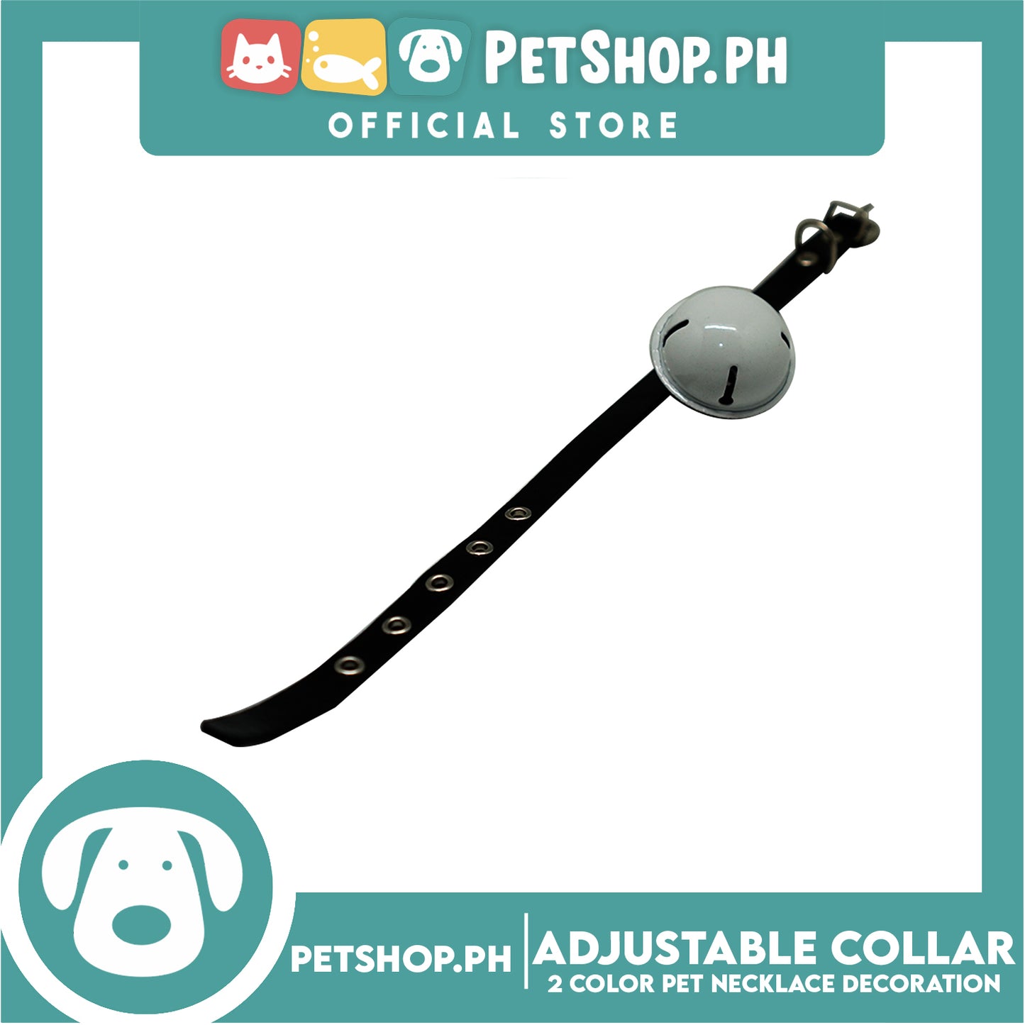 Candy Pet Big Bell Adjustable Collar with 2 Color Bell Puppy Collar Pets Necklace Decoration