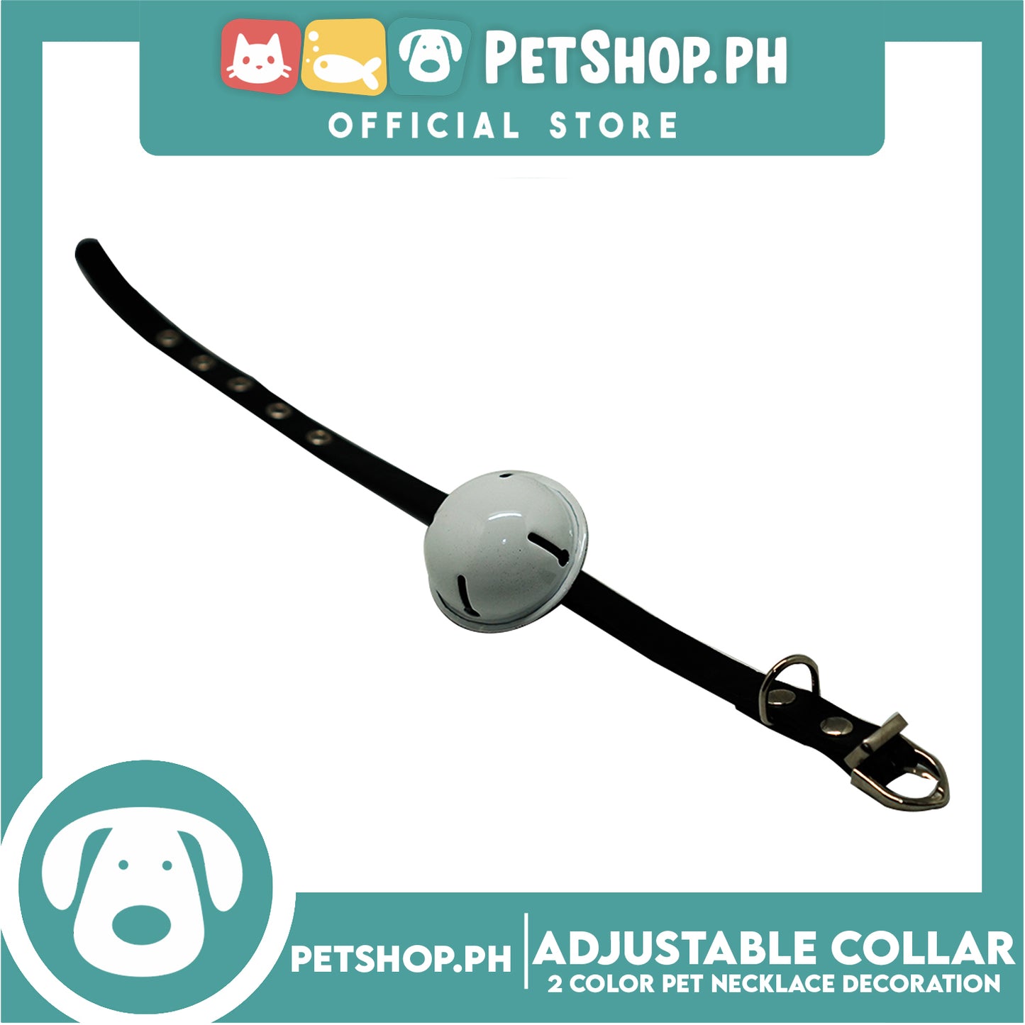 Candy Pet Big Bell Adjustable Collar with 2 Color Bell Puppy Collar Pets Necklace Decoration
