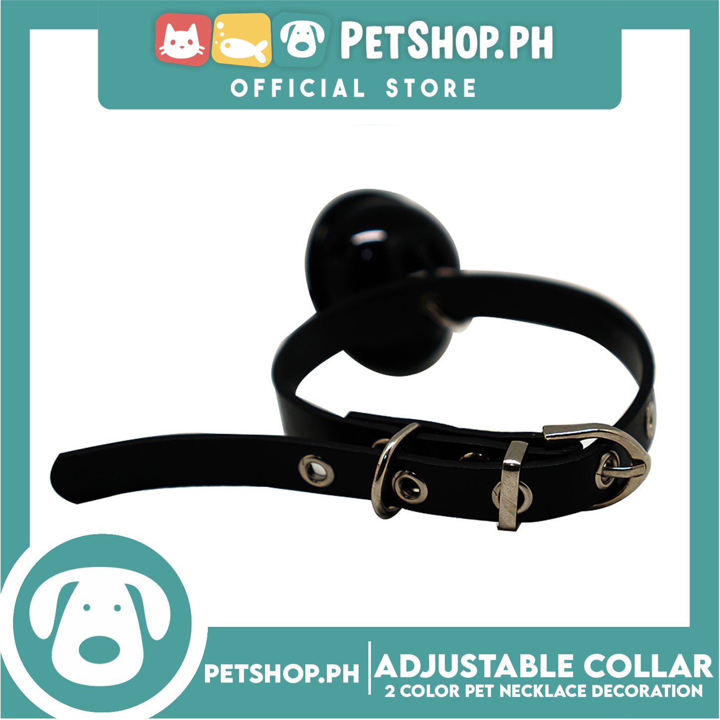 Candy Pet Big Bell Adjustable Collar with 2 Color Bell Puppy Collar Pets Necklace Decoration