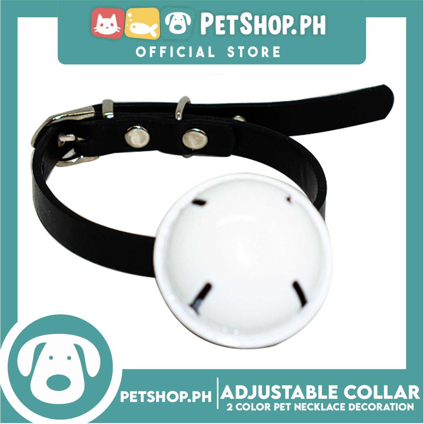 Candy Pet Big Bell Adjustable Collar with 2 Color Bell Puppy Collar Pets Necklace Decoration