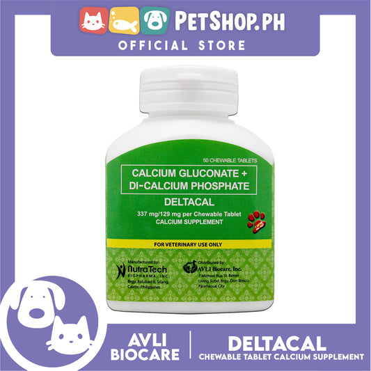 Deltacal Chewable Tablet Calcium Supplement 50 Tablets