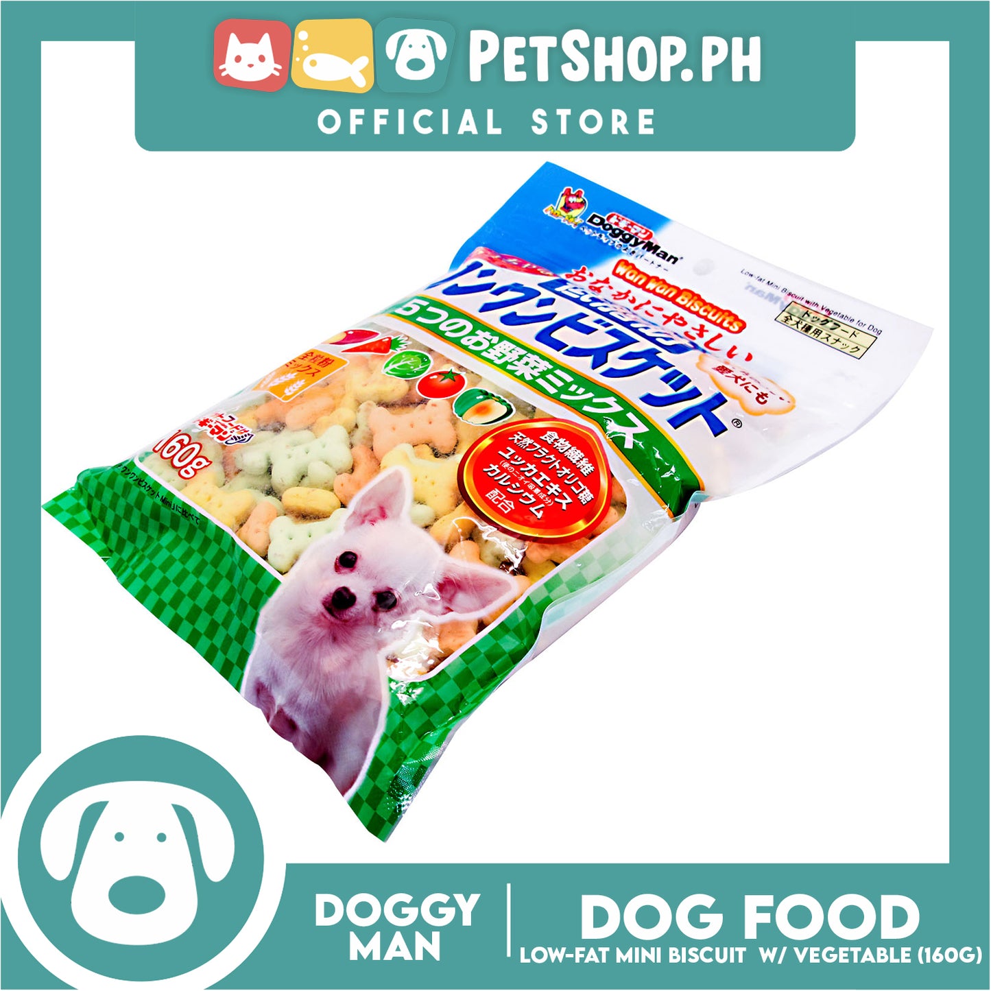 Doggyman Low Fat Biscuit - Mixed Vegetable (81338) 160g