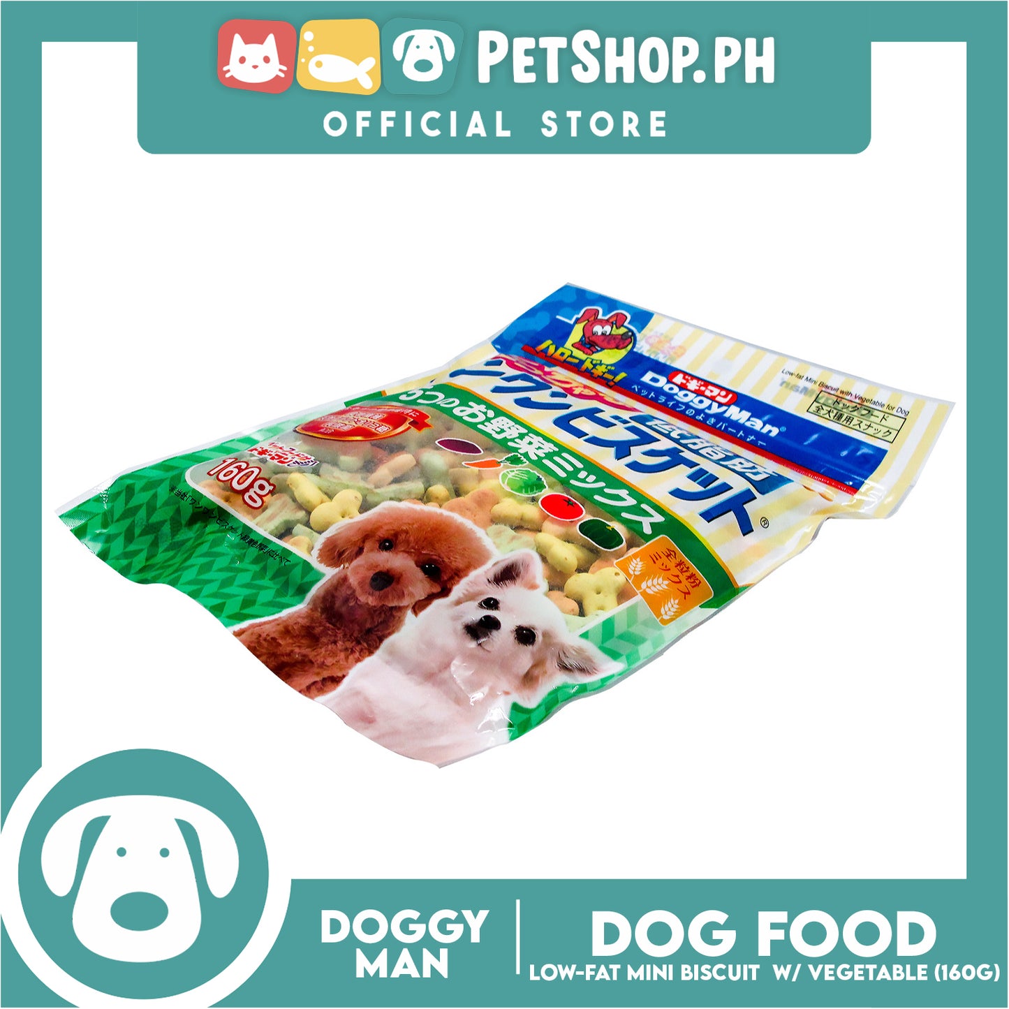 Doggyman Low Fat Biscuit Mixed Vegetable (81996) 160g