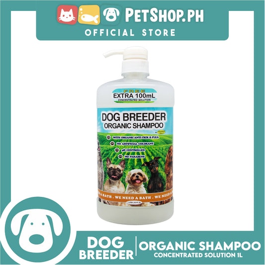 Dog Breeder Organic Dog Shampoo Regular 1 Liter