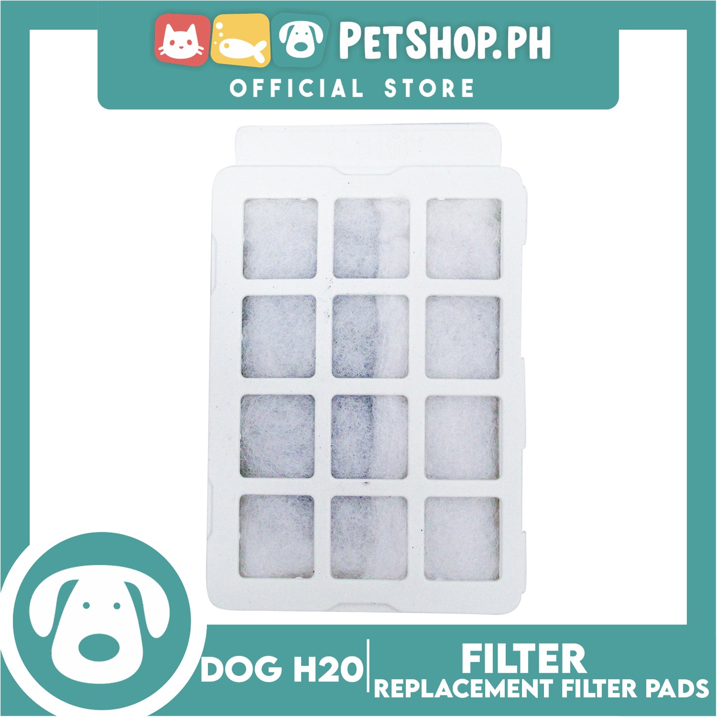 Dog H20 Fountain Filter Replacement 3 Pads