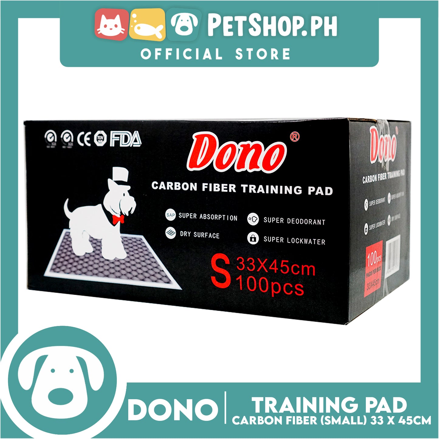 Dono Carbon Fiber Training Pad Small (100pcs) 33cm x 45cm