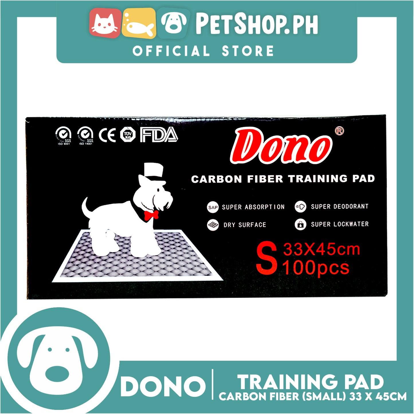 Dono Carbon Fiber Training Pad Small (100pcs) 33cm x 45cm