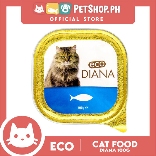 Eco Diana Chunks And Pate With Fish 100g Cat Wet Food