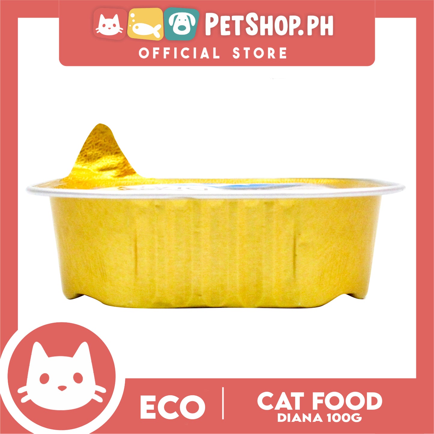 Eco Diana Chunks And Pate With Fish 100g Cat Wet Food