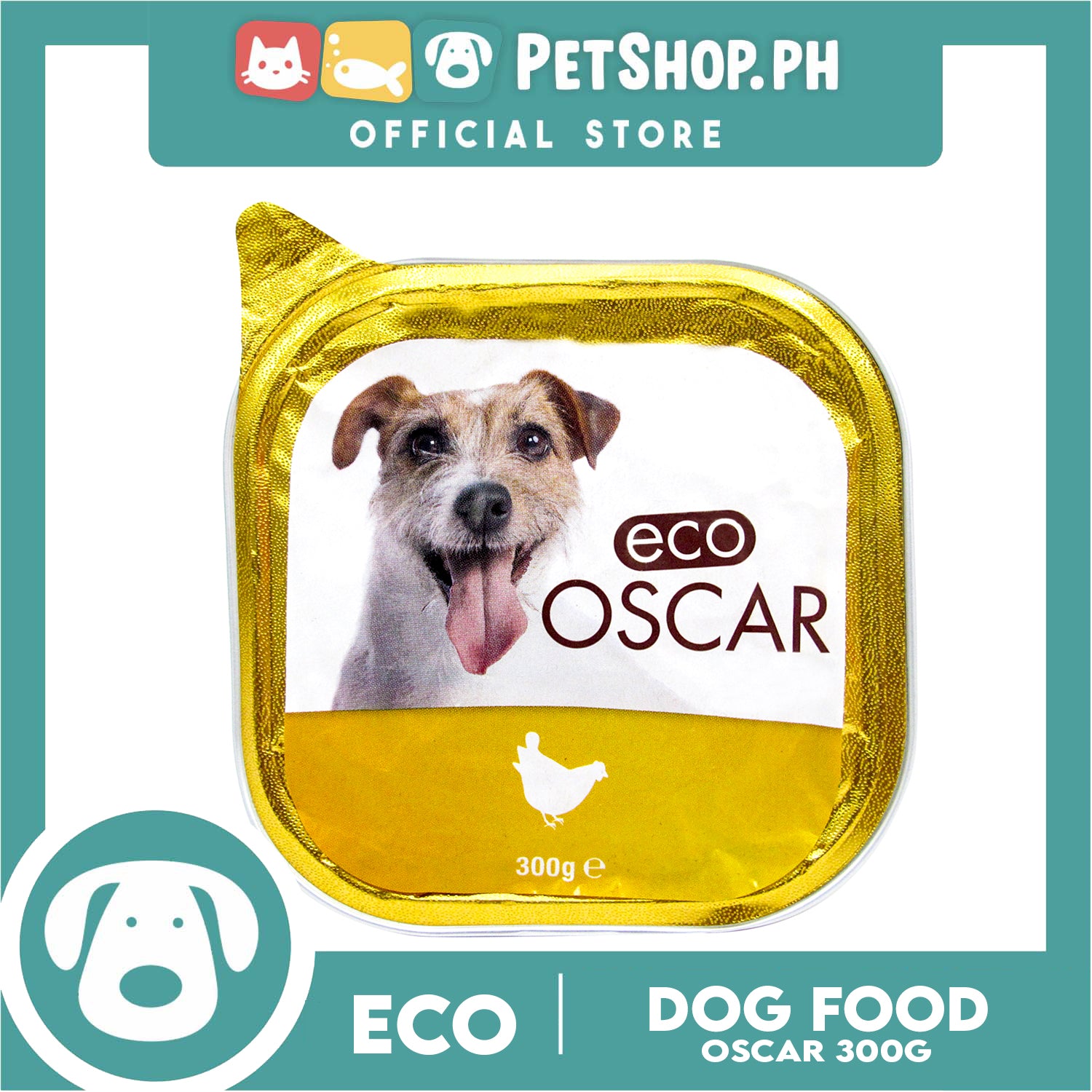 Eco Oscar Pate With Chicken 300g Dog Wet Food Petshop PH eco-oscar-pate-with-chicken-300g-dog-wet-food-petshop-ph