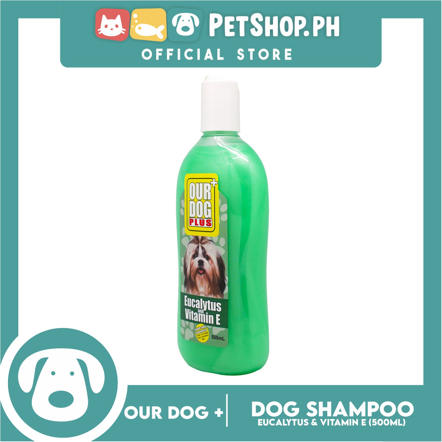 Our Dog Plus Eucalyptus & Vitamin E Shampoo 500ml
