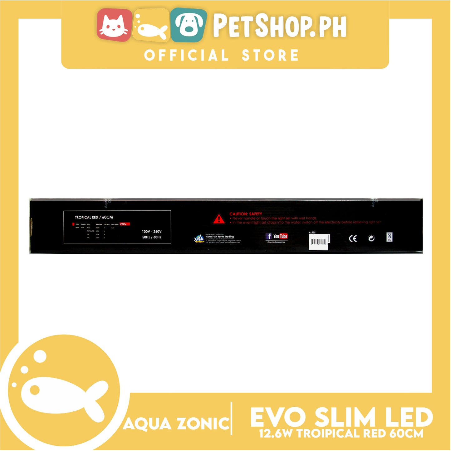 Aqua Zonic Evo Slim Led 12.6w 60cm