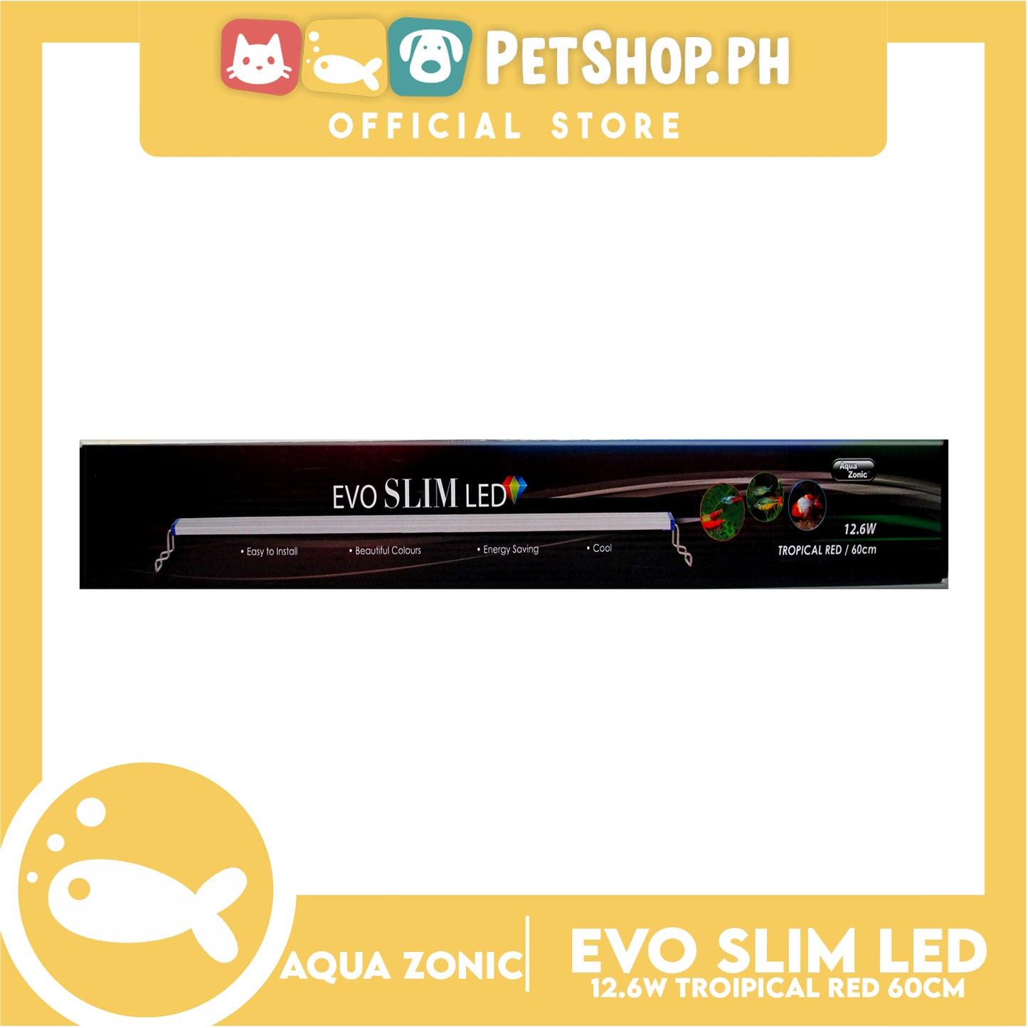 Aqua Zonic Evo Slim Led 12.6w 60cm