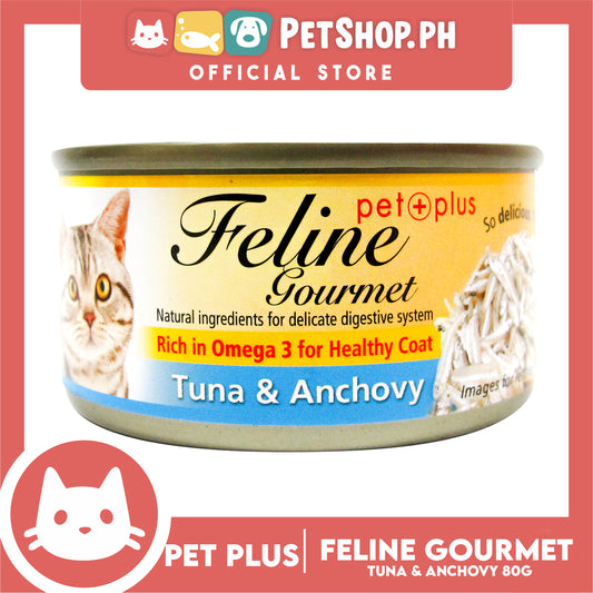 Pet Plus Feline Gourmet 80g (Tuna And Anchovy Flavor) Canned Cat Food