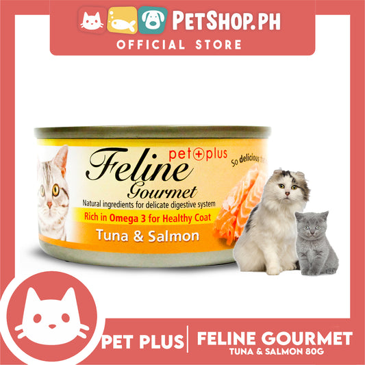 Pet Plus Feline Gourmet 80g (Tuna And Salmon Flavor) Canned Cat Food