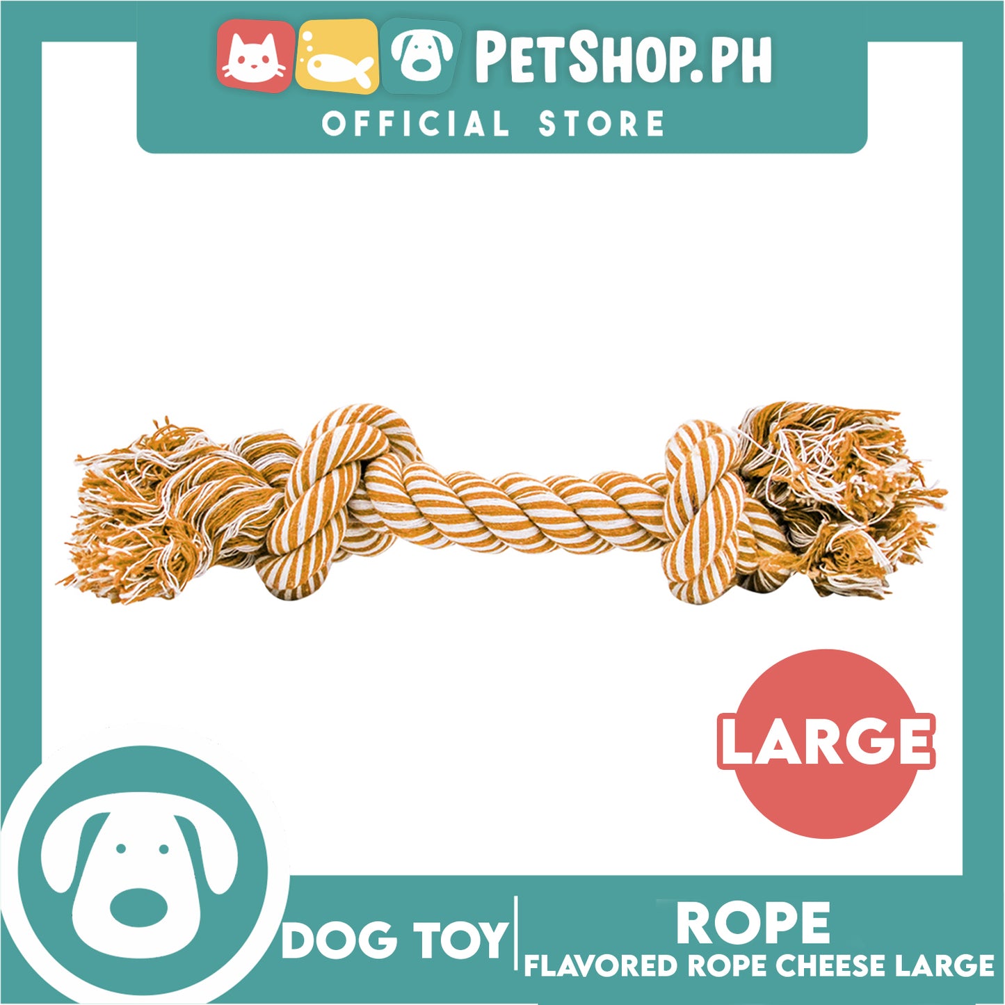 Amy Carol Flavored Rope Cheese (Large) Dog Rope