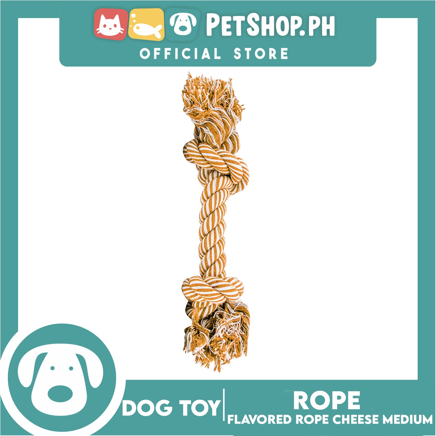 Amy Carol Flavored Rope Cheese (Medium) Dog Rope