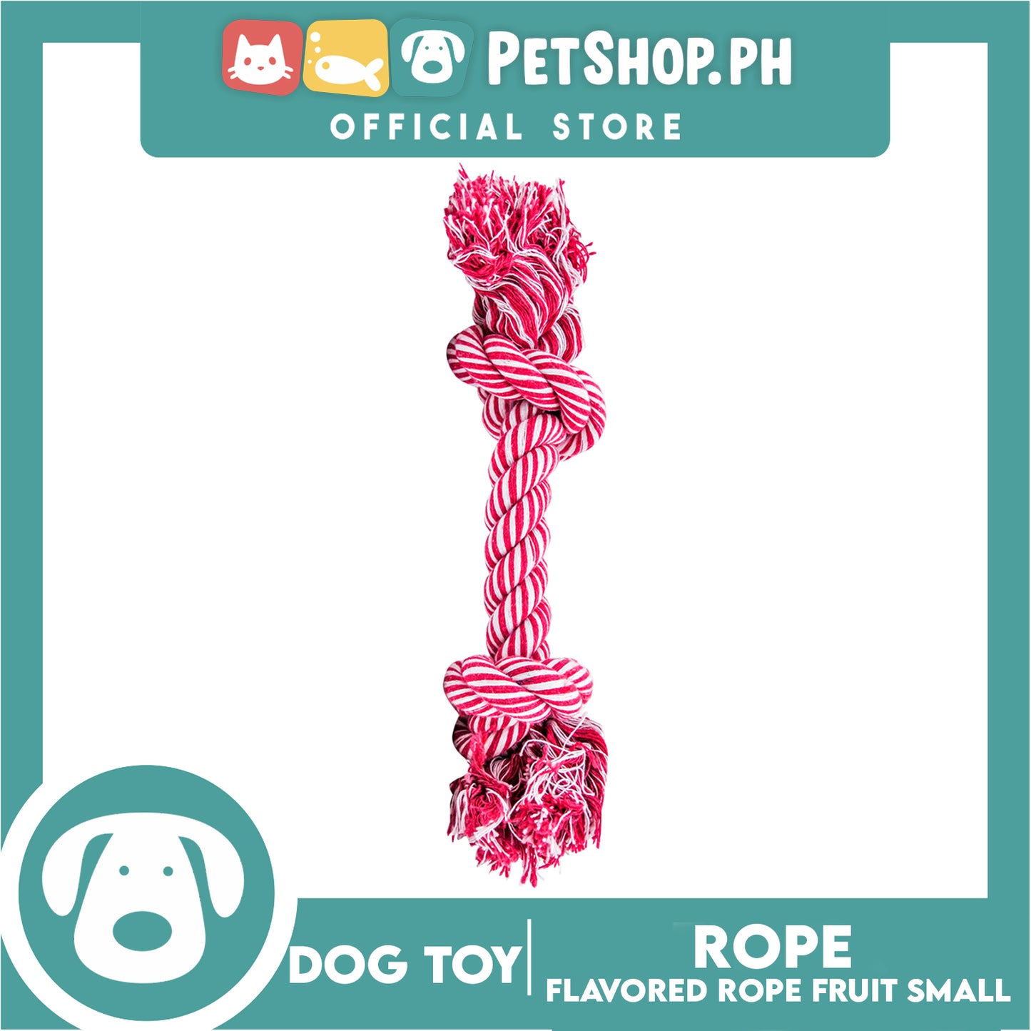 Amy Carol Flavored Rope Fruit (Small) Dog Rope