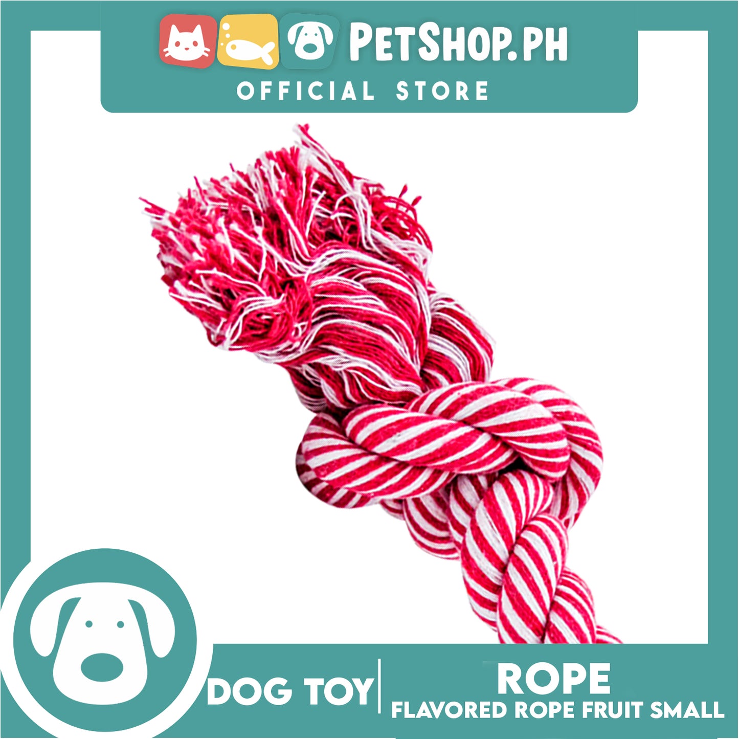 Amy Carol Flavored Rope Fruit (Small) Dog Rope