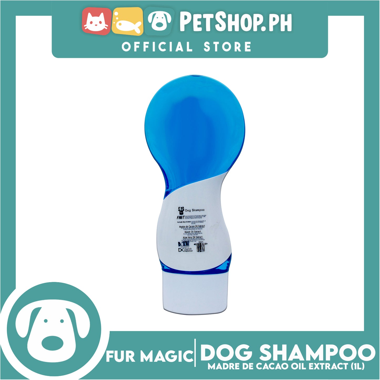 Fur magic with Fast Acting Stemcell Technology (Blue) 1000ml Dog Shampoo