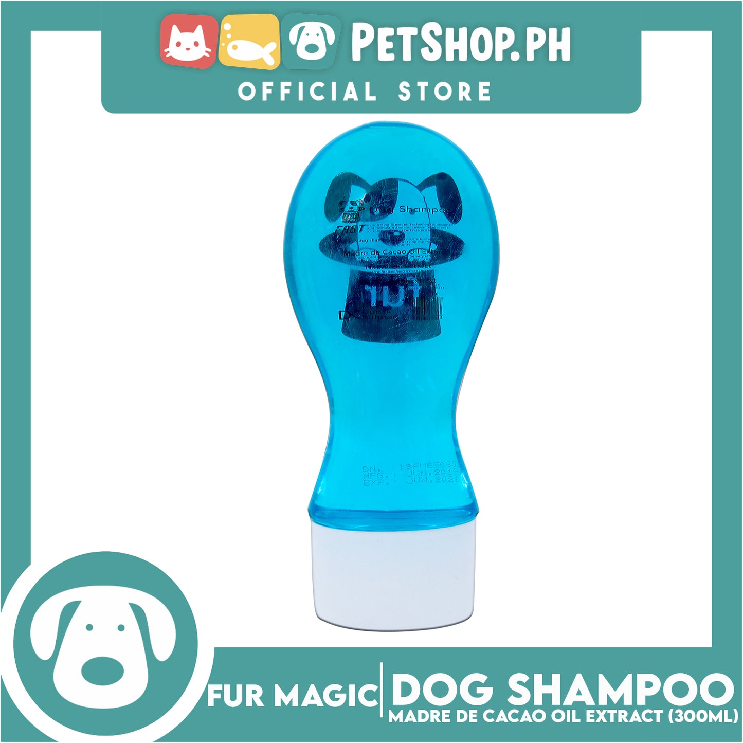 Fur magic with Fast Acting Stemcell Technology (Blue) 300ml Dog Shampoo