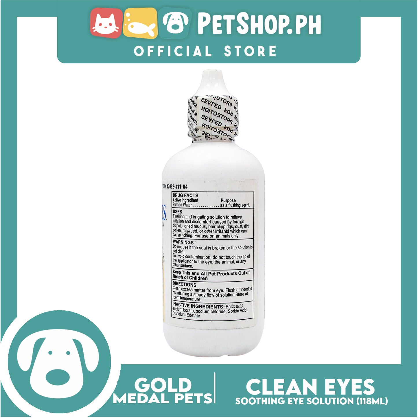 Gold Medal Pets Clean Eyes 118ml