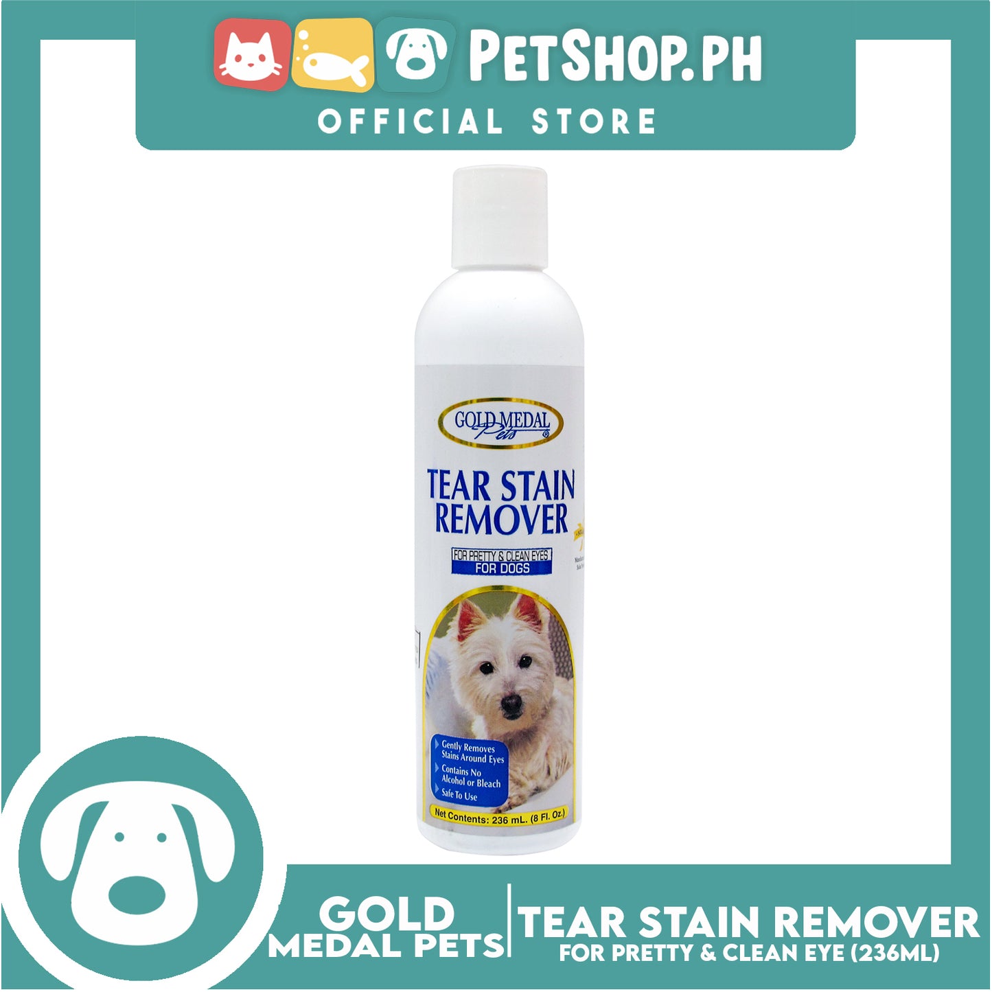 Gold Medal Pets Tear Stain Remover Pads 90 Count