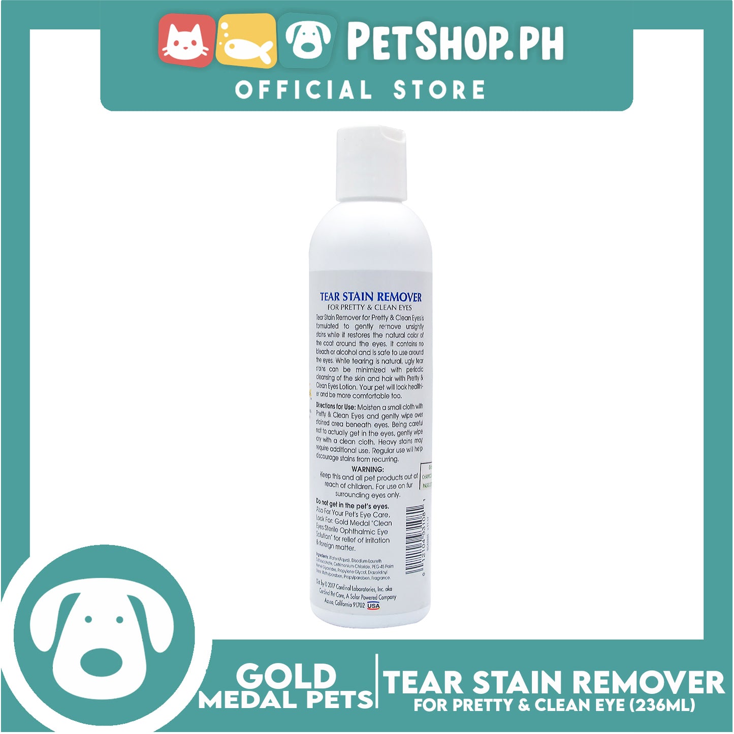 Gold Medal Pets Tear Stain Remover Pads 90 Count