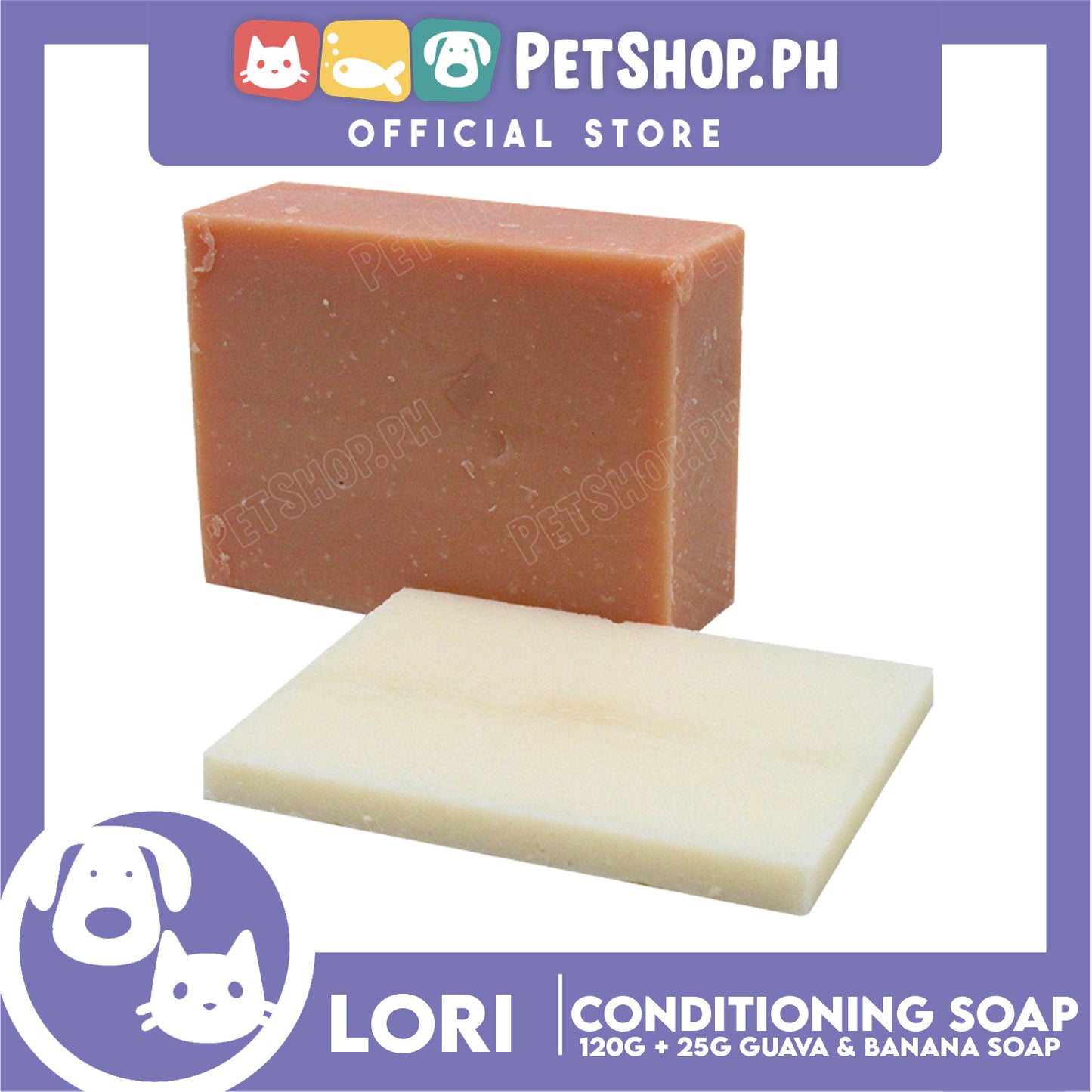 Nature's Lather At Work Lori Soap Non-Toxic 120g (Guava And Banana Soap) Dog Soap, Dog Grooming