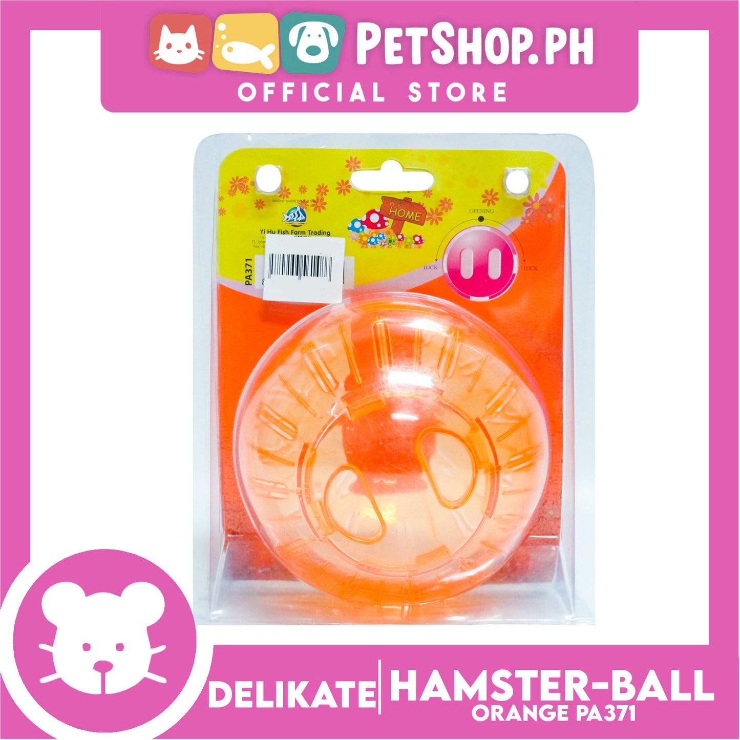 Delikate Hamster Ball Orange