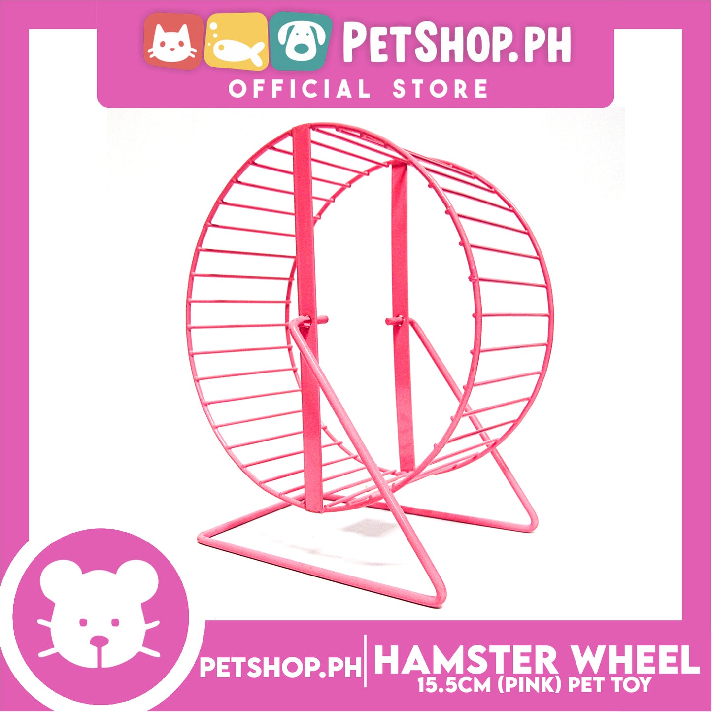 Hamster Wheel Pink 15.5cm