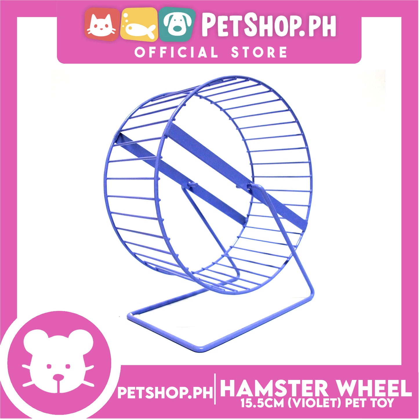 Hamster Wheel Violet 15.5cm