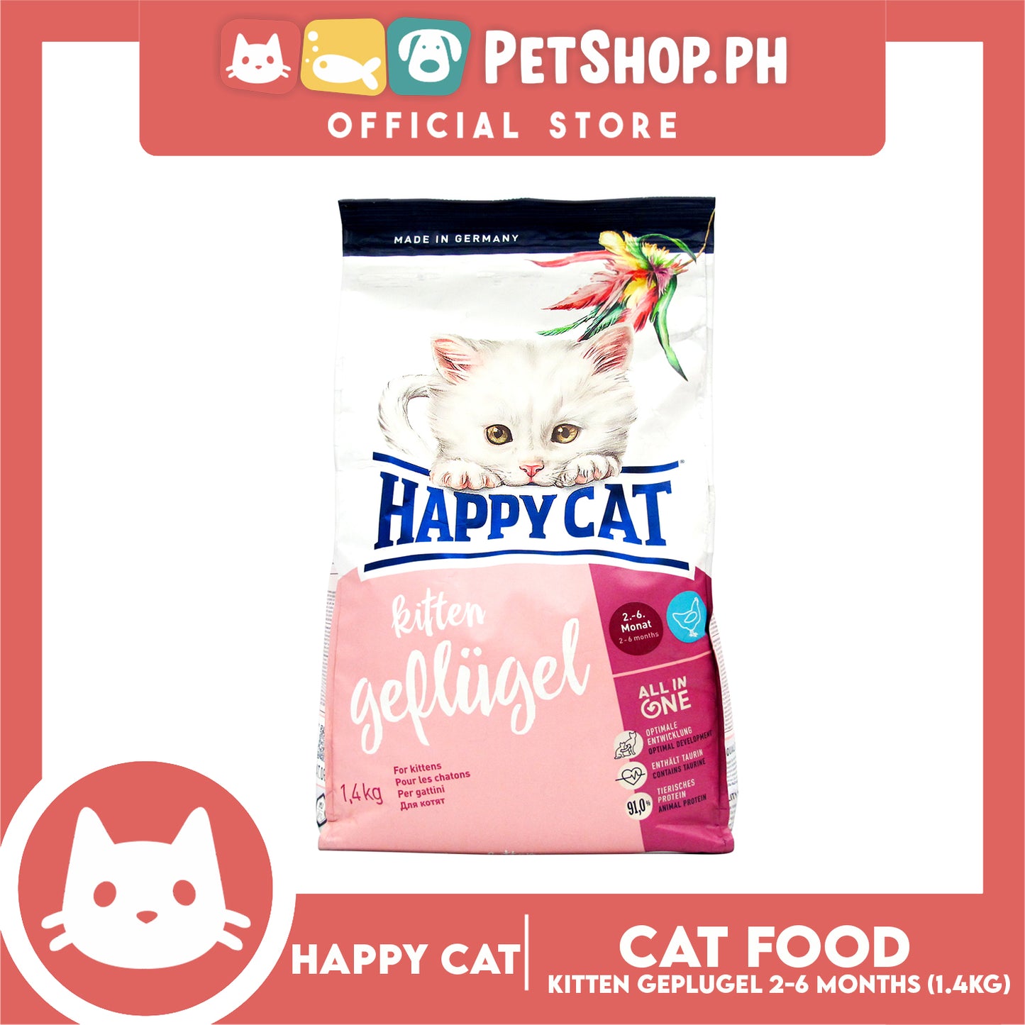Happy Cat Minkas Kitten Care 1.4kg